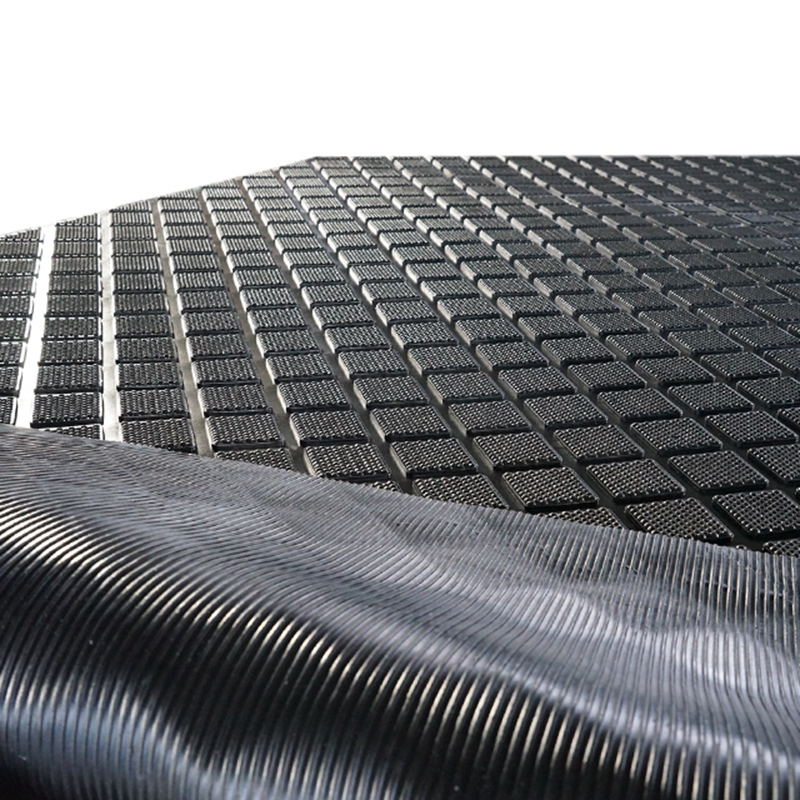 Cobble carré caoutchouc stall mat